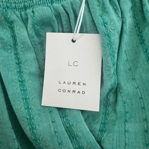 NWT Lauren Conrad Teal Ruffled Sleeveless Mini Dress Size Medium - Picture 5 of 6